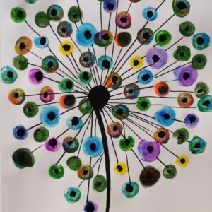 colorful dandelion